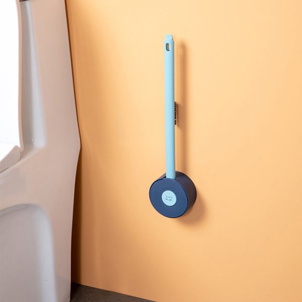 Lollipop Silicone Toilet Brush – Flexible TPR Brush Head, Wall-Mounted, Space-Saving Bathroom Cleaner - Image 9
