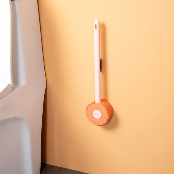 Lollipop Silicone Toilet Brush – Flexible TPR Brush Head, Wall-Mounted, Space-Saving Bathroom Cleaner - Image 11
