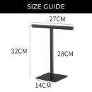 Cloe Black Standing Bathroom Hand Towel Rack