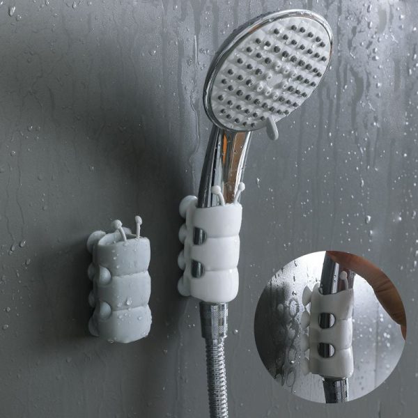 Adjustable Silicone Shower Holder Bracket - No-Drill, Set of 3 - Image 10
