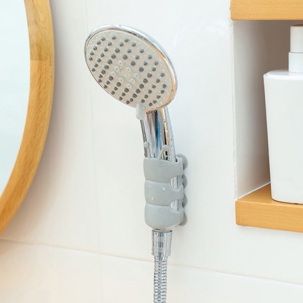 Adjustable Silicone Shower Holder Bracket - No-Drill, Set of 3 - Image 2