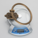 Vintage Brass Bathroom Towel Holder - Elegant Solid Aluminum Towel Ring for Stylish Bathroom Decor