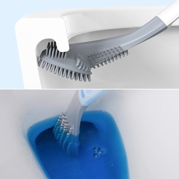 Long Handle Flexible Silicone Golf Toilet Brush - Image 8