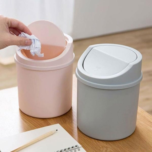 Compact Mini Desktop Trash Bin with Lid – Small Waste Can for Desk, Office, and Home - Image 7