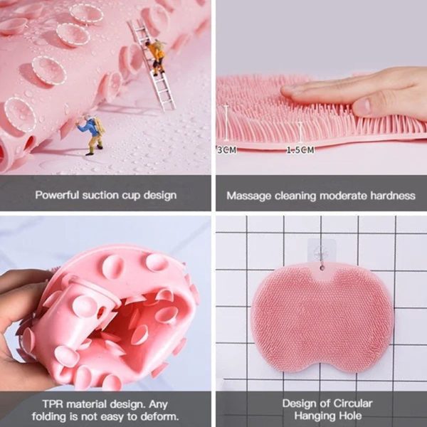 Shower Foot & Back Scrubber - Anti-Skid Silicone Massage Pad for Deep Clean and Relaxation - Image 6