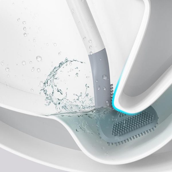 Long Handle Flexible Silicone Golf Toilet Brush - Image 2
