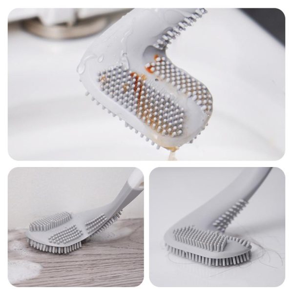 Long Handle Flexible Silicone Golf Toilet Brush - Image 5