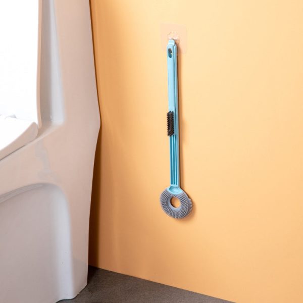 Lollipop Silicone Toilet Brush – Flexible TPR Brush Head, Wall-Mounted, Space-Saving Bathroom Cleaner - Image 8