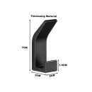 Modern Aluminum Wall Hook with Adhesive – Durable and Stylish for Bathroom & Living Room (3 x 1.2 inches)