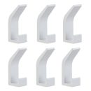 Modern Aluminum Wall Hook with Adhesive – Durable and Stylish for Bathroom & Living Room (3 x 1.2 inches)