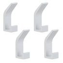 Modern Aluminum Wall Hook with Adhesive – Durable and Stylish for Bathroom & Living Room (3 x 1.2 inches)