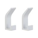 Modern Aluminum Wall Hook with Adhesive – Durable and Stylish for Bathroom & Living Room (3 x 1.2 inches)