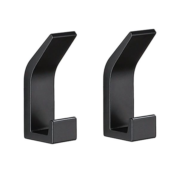 Modern Aluminum Wall Hook with Adhesive – Durable and Stylish for Bathroom & Living Room (3 x 1.2 inches)