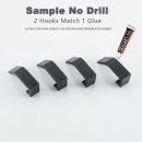 Modern Aluminum Wall Hook with Adhesive – Durable and Stylish for Bathroom & Living Room (3 x 1.2 inches)