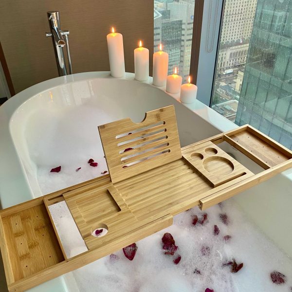 Bamboo Bathtub Tray - Image 2