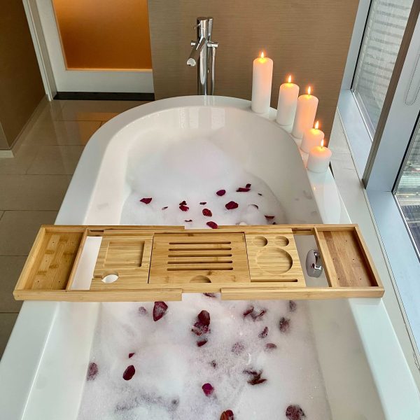 Bamboo Bathtub Tray - Image 4