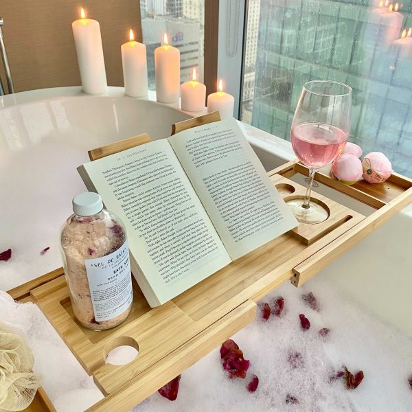 Bamboo Bathtub Tray - Image 6