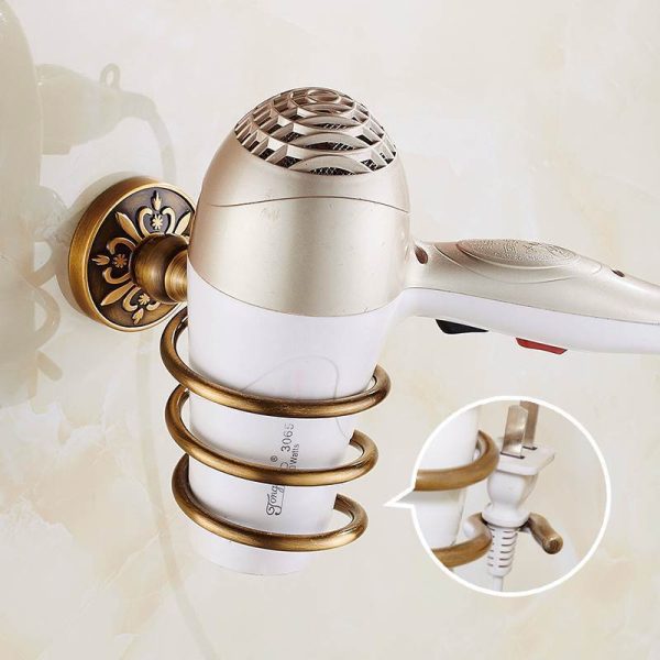 Antique Bronze Bathroom Hardware Set – Towel Rack, Toilet Paper Holder, Brush Holder | Space-Saving Aluminum Bath Accessories - Image 10