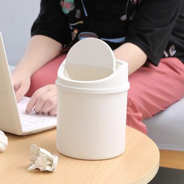 Compact Mini Desktop Trash Bin with Lid – Small Waste Can for Desk, Office, and Home - Image 2