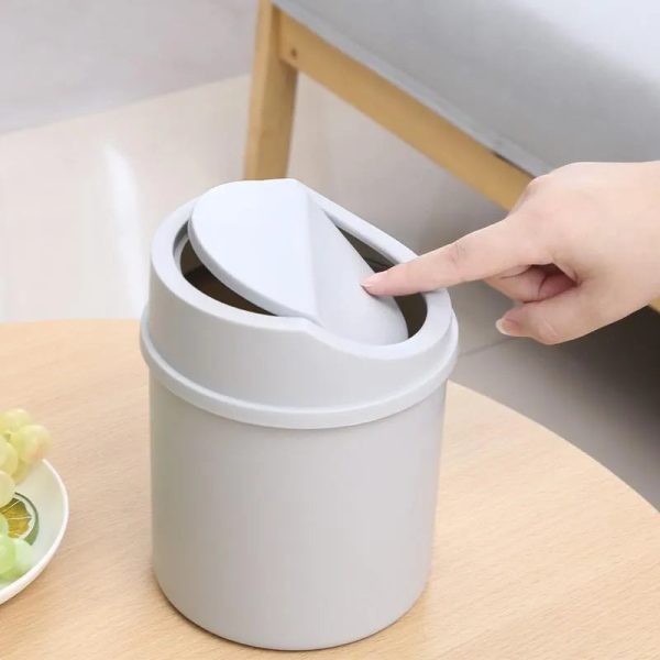 Compact Mini Desktop Trash Bin with Lid – Small Waste Can for Desk, Office, and Home - Image 3
