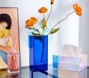 Minimalist Colorful Acrylic Tissue Box – Stylish and Functional Tissue Holder