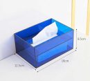 Minimalist Colorful Acrylic Tissue Box – Stylish and Functional Tissue Holder