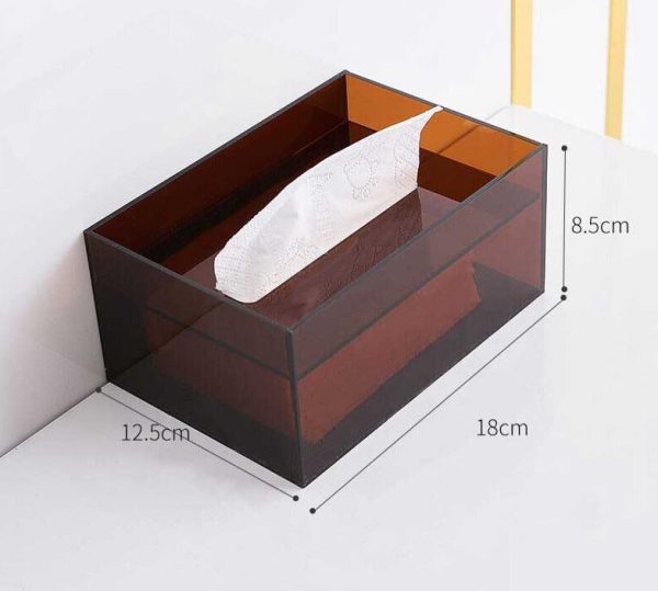Minimalist Colorful Acrylic Tissue Box – Stylish and Functional Tissue Holder - Image 7