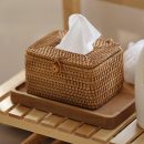 Emly Rattan Tissue Box – Artisanal Design for Natural Home Decor