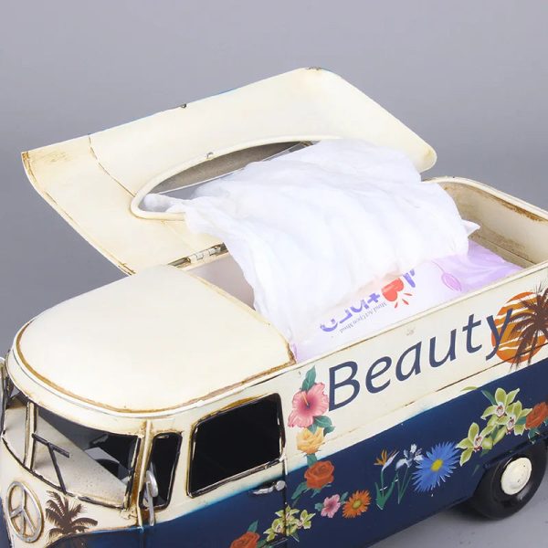Retro Bus Tissue Boxes: Vintage Charm in Decor - Image 2