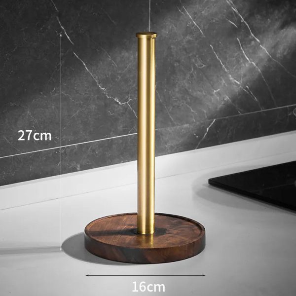 Crafted Walnut Paper Towel Holder - Image 5