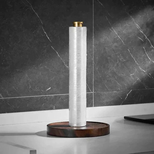 Crafted Walnut Paper Towel Holder - Image 4