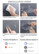 Invisible Acrylic Wall Mounted Floating Shelves - Modern Display for Books, Plants, and Home Decor