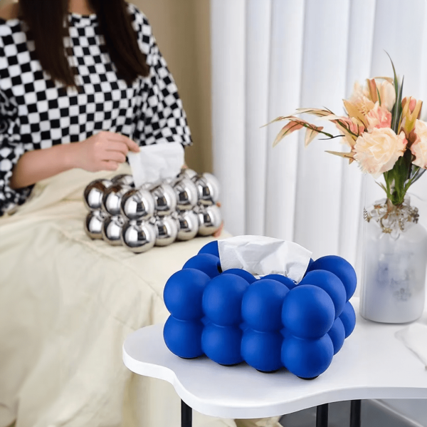 Ceramic Bubble Shape Tissue Box - Image 3
