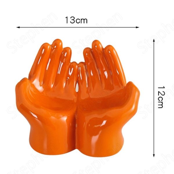 Ceramic Cartoon Palm Soap Holder - Nordic Design, Decorative with Drain Feature - Image 5