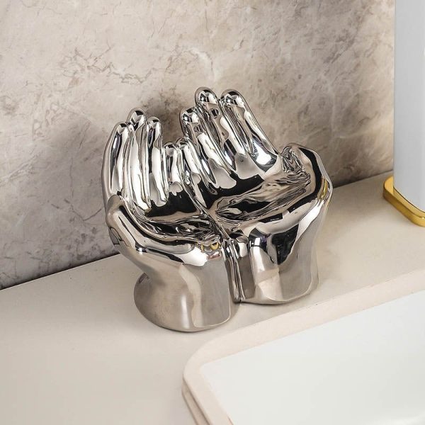 Ceramic Cartoon Palm Soap Holder - Nordic Design, Decorative with Drain Feature - Image 9