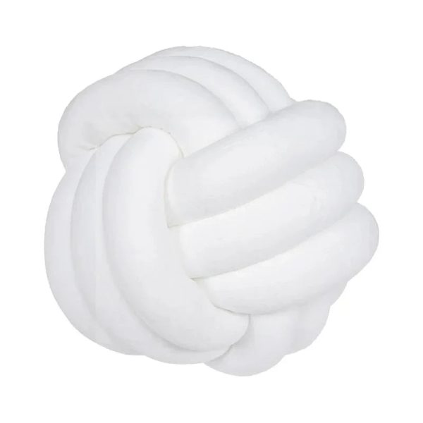 Decorative Knotted Suede Effect Ball Pillow – Soft Knot Cushion for Home Decor - Image 29