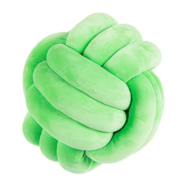Decorative Knotted Suede Effect Ball Pillow – Soft Knot Cushion for Home Decor - Image 19