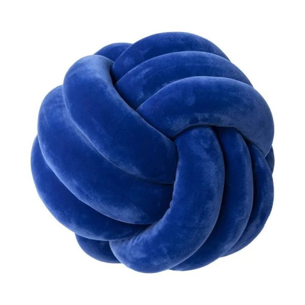 Decorative Knotted Suede Effect Ball Pillow – Soft Knot Cushion for Home Decor - Image 20