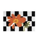 Fluffy Checkerboard Bathmat – Anti-Slip Luxury Rug for Bathroom or Hallway