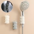 Adjustable Silicone Shower Holder Bracket - No-Drill, Set of 3