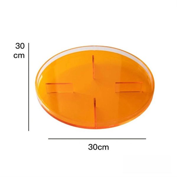 Translucent Round Acrylic Storage Tray - Vibrant Organizer for Home & Vanity - Image 6